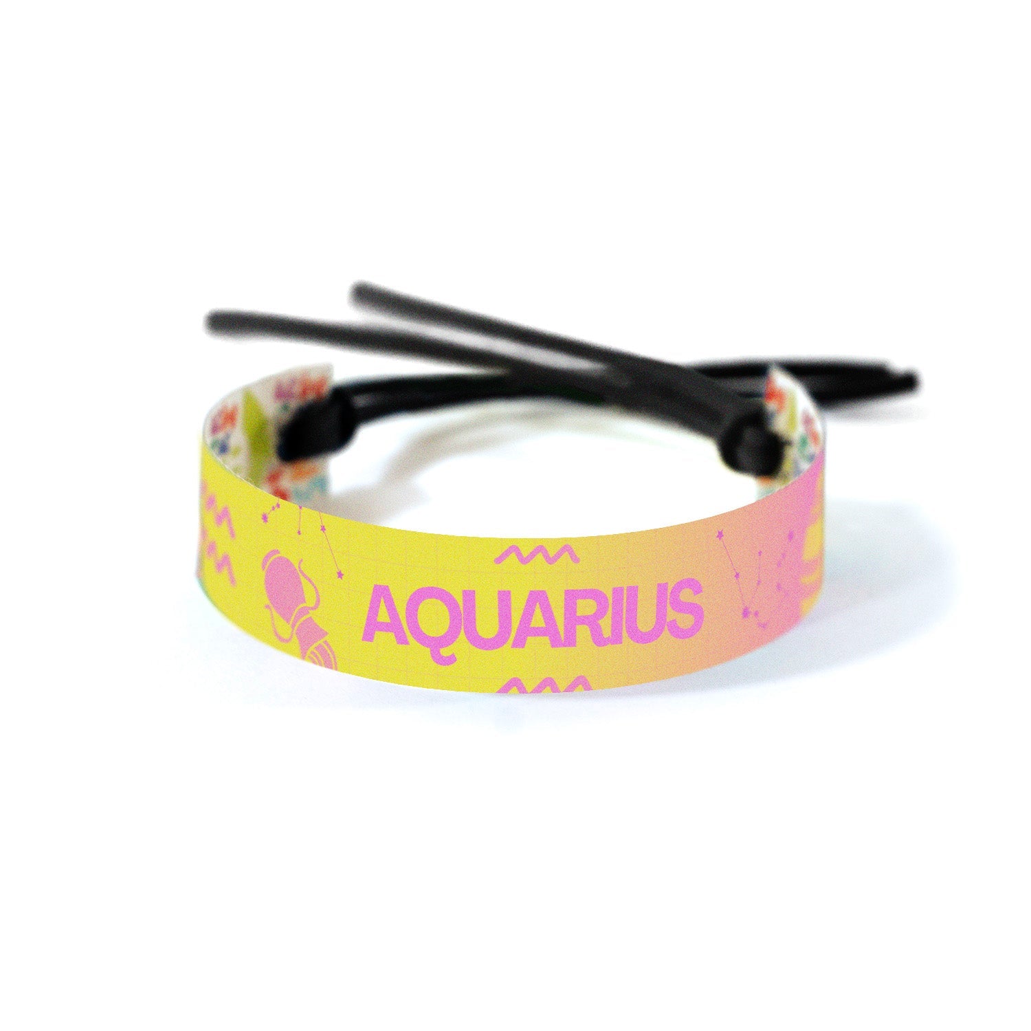 Astrology band with the Aquarius symbol and constellation, featuring a celestial gradient design that reflects the visionary and forward-thinking nature of Aquarius.
