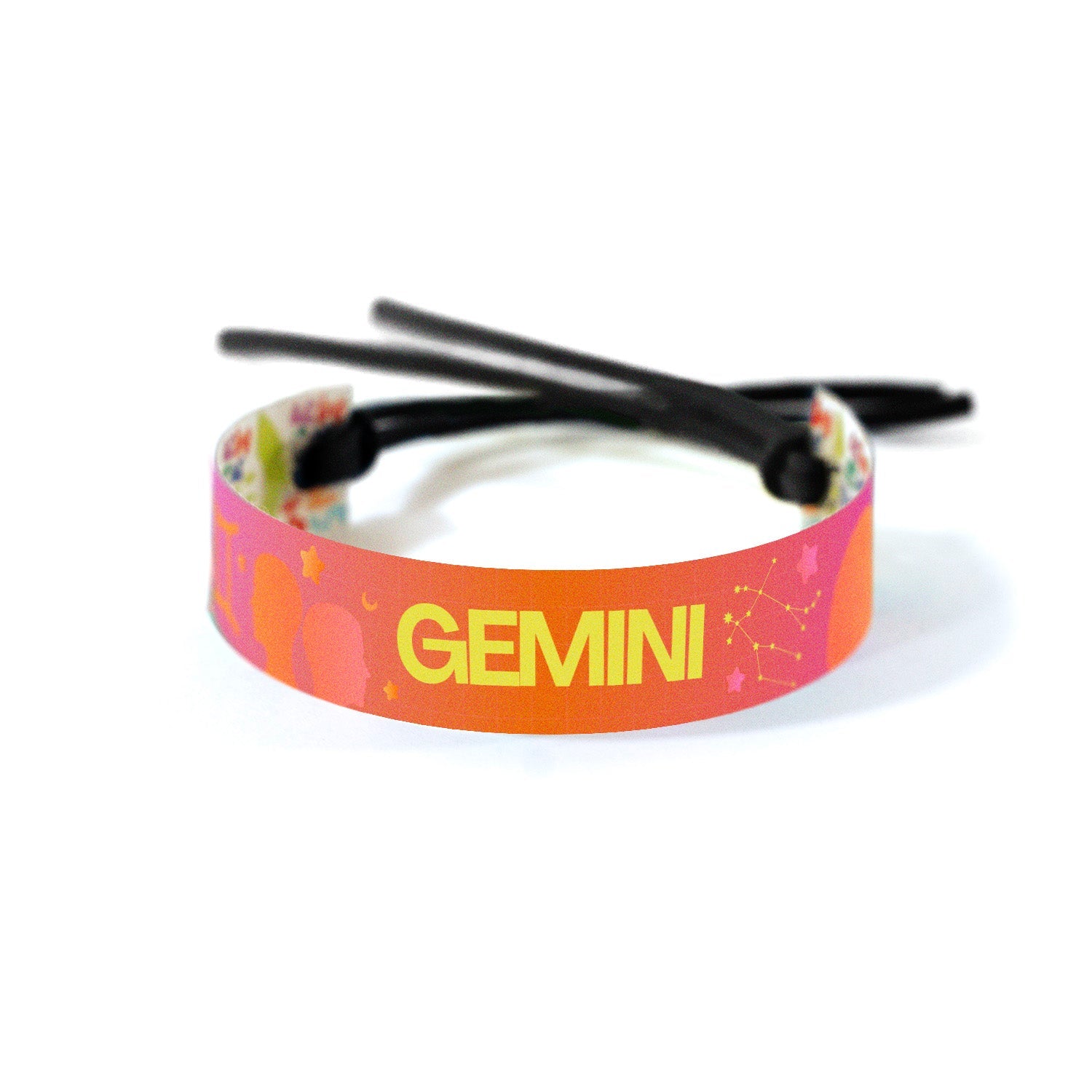 Astrology band with a gradient design featuring the Gemini symbol and constellation, reflecting the dual and adaptable nature of the Gemini sign.