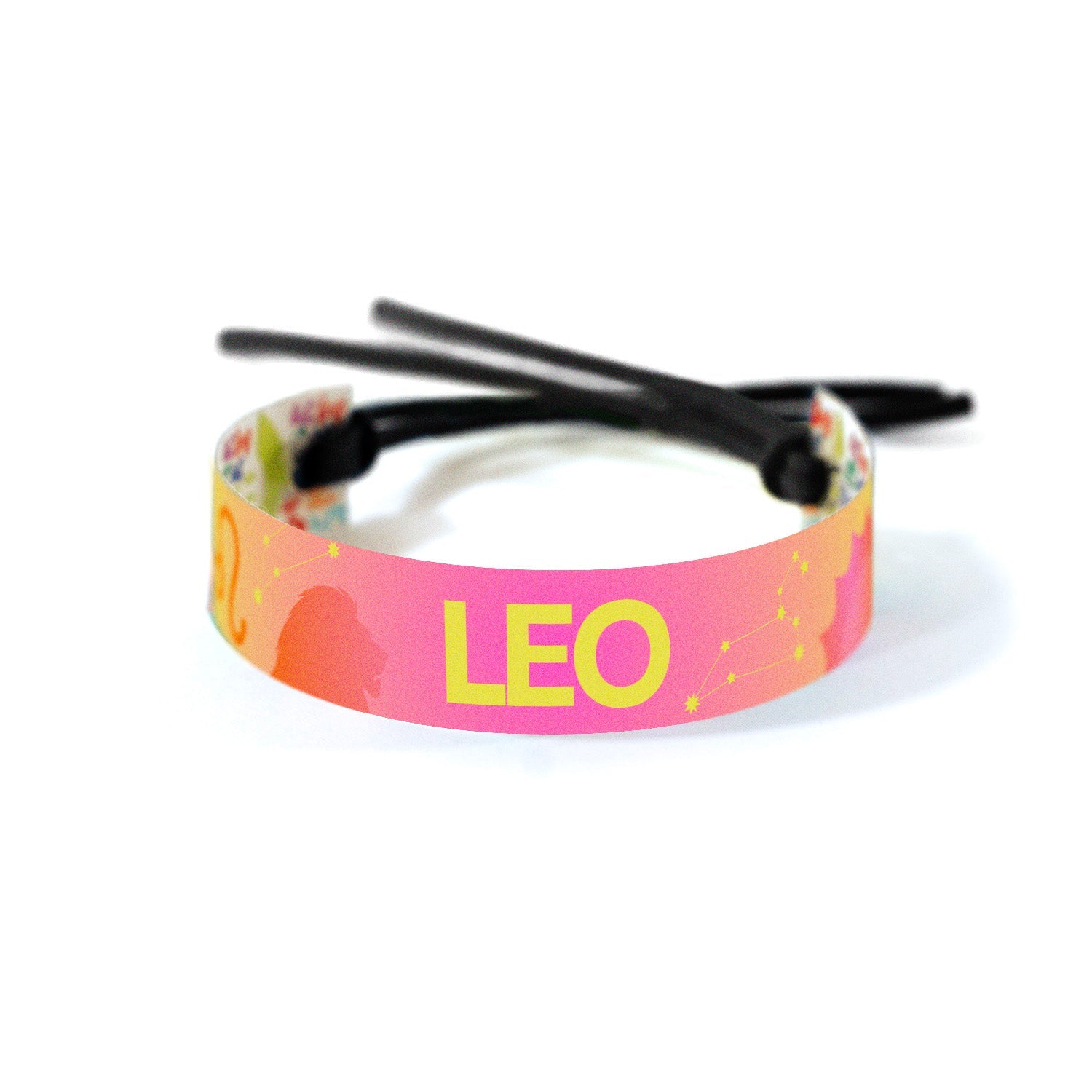Astrology band with a gradient design featuring the Leo symbol and constellation, symbolizing the bright, bold, and dynamic energy of Leo.