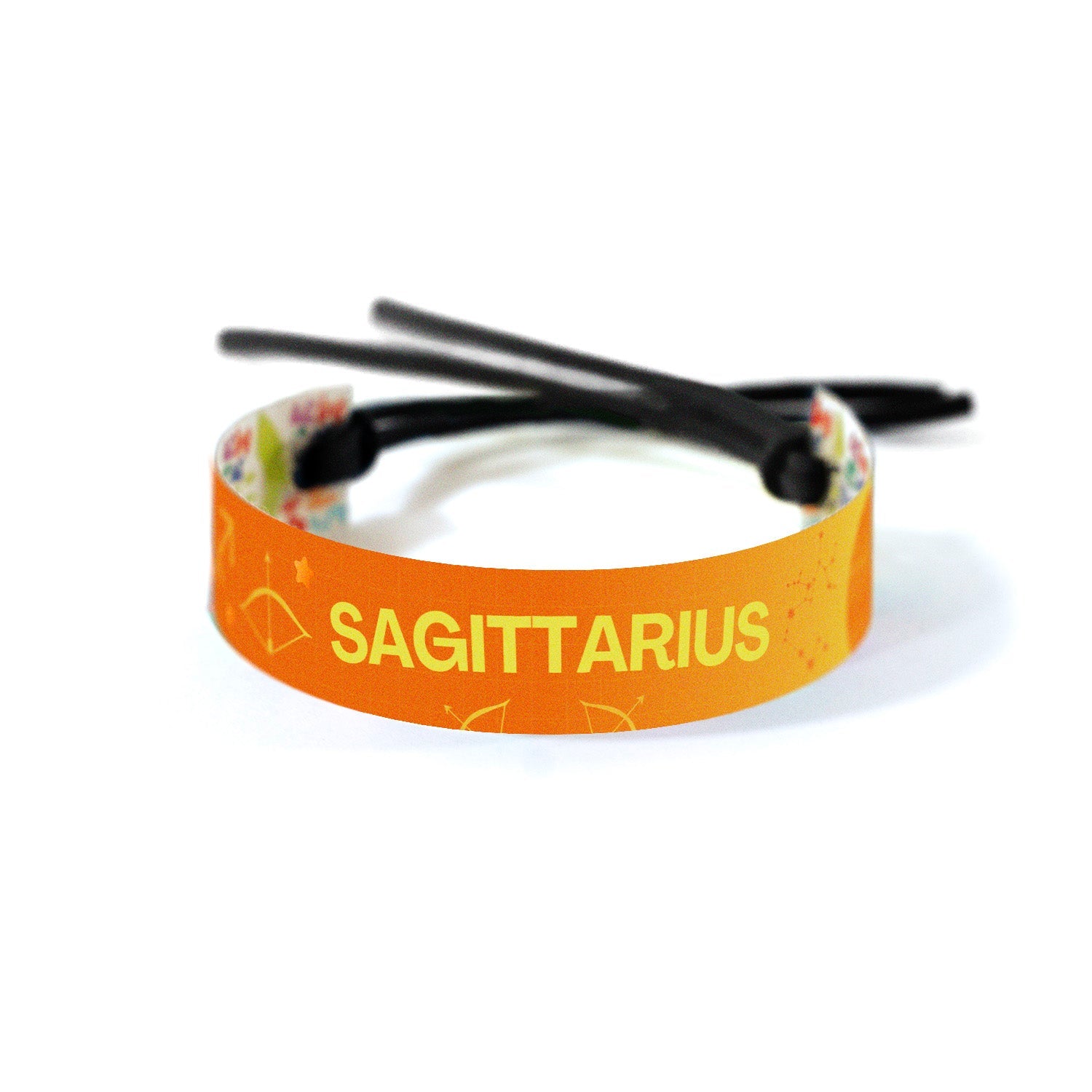 Astrology band with the Sagittarius zodiac symbol and constellation, designed with a flowing gradient that mirrors the expansive and free-spirited nature of Sagittarius.