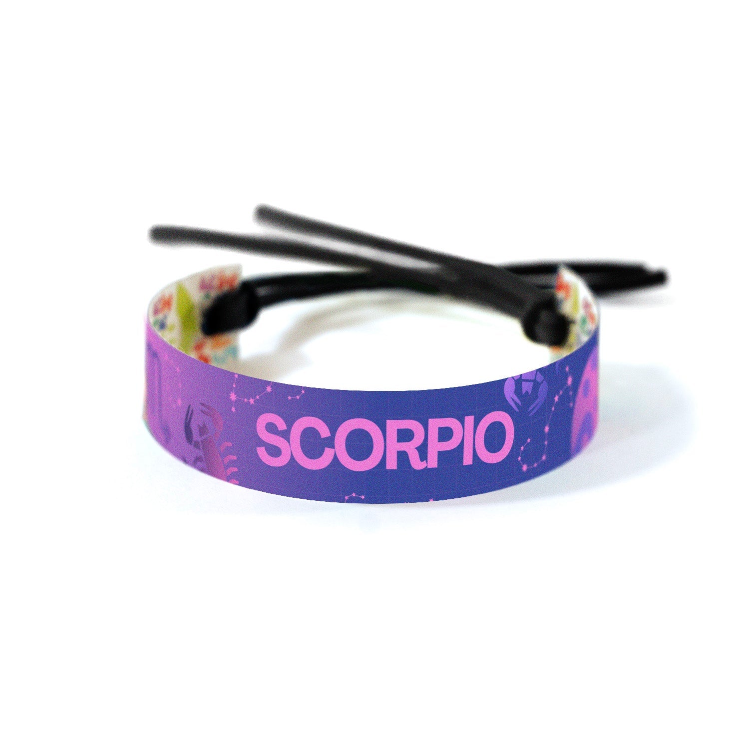Astrology band with the Scorpio symbol and constellation, deep gradients reflecting the intense and transformative nature of Scorpio.