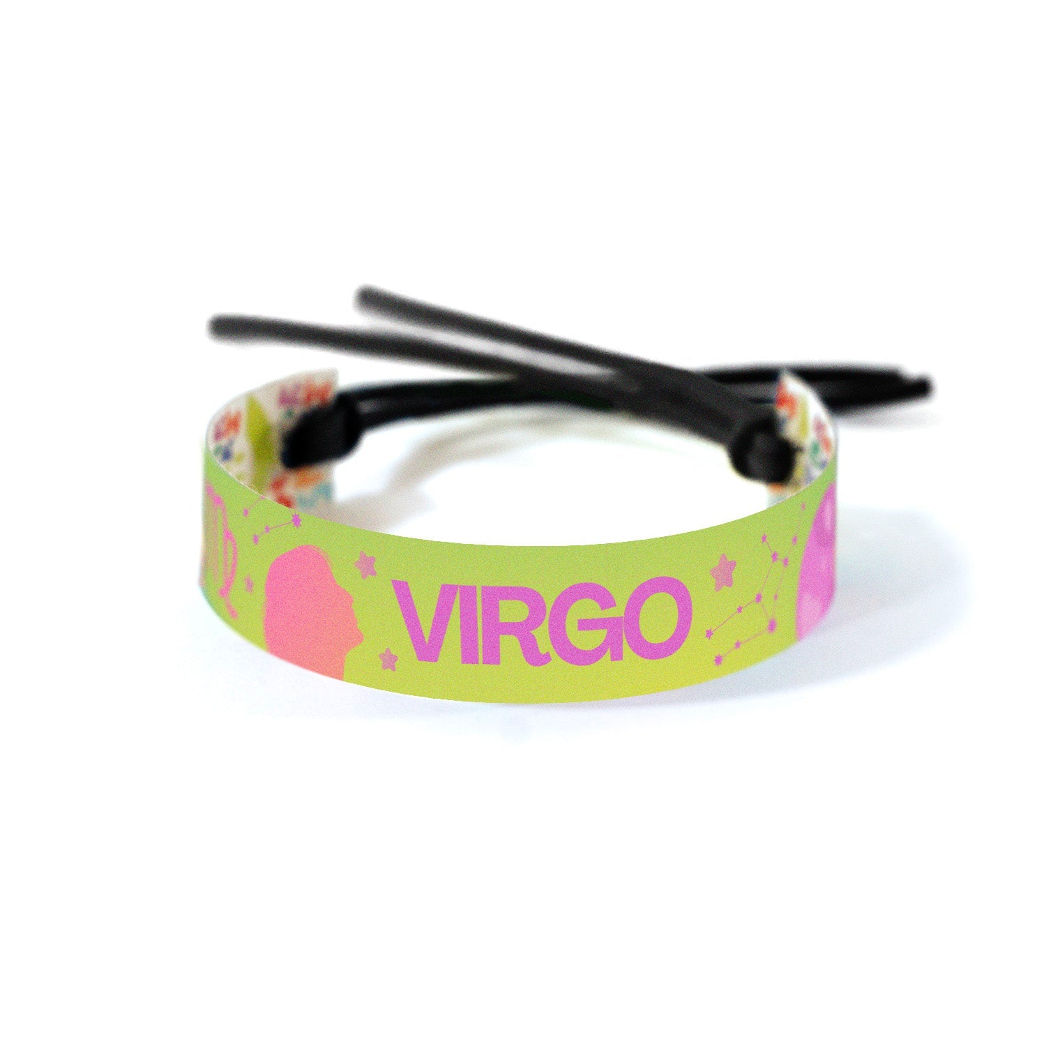 Astrology band with the Virgo zodiac symbol and constellation, captured in a gradient reflecting Virgo’s practical and grounded nature.